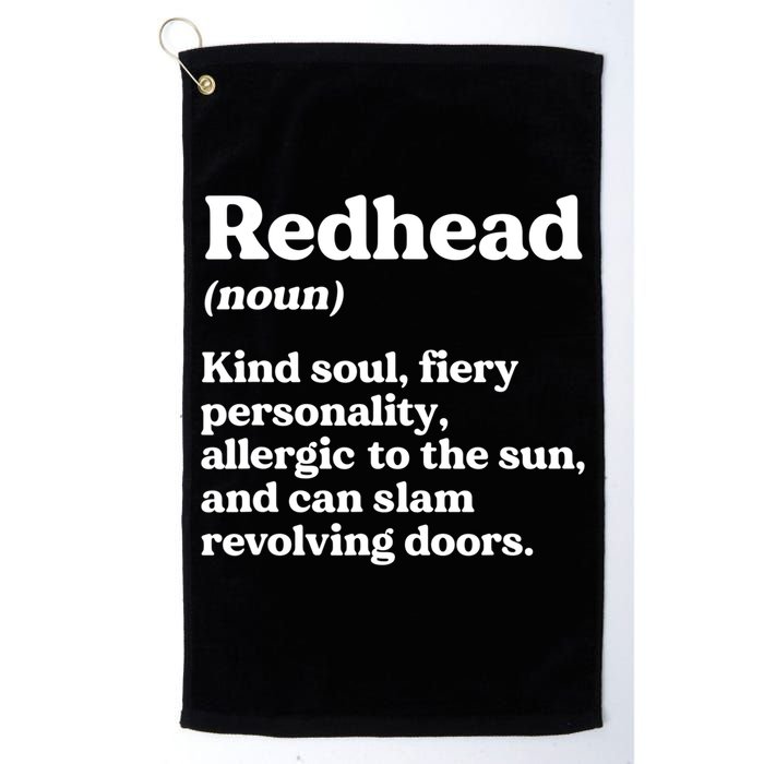 Funny Redhead Definition Ginger Red Hair MC1R Gene Golf Towel