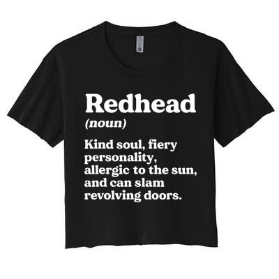 Funny Redhead Definition Ginger Red Hair MC1R Gene Crop Top