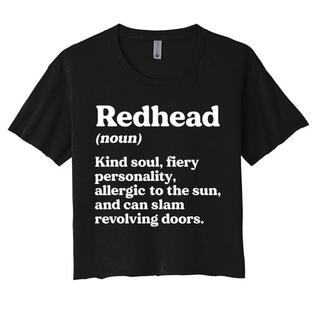 Funny Redhead Definition Ginger Red Hair MC1R Gene Crop Top