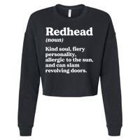 Funny Redhead Definition Ginger Red Hair MC1R Gene Cropped Pullover Crew