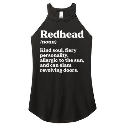 Funny Redhead Definition Ginger Red Hair MC1R Gene Women's Perfect Tri Rocker Tank