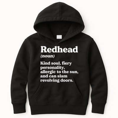 Funny Redhead Definition Ginger Red Hair MC1R Gene Kids Hoodie
