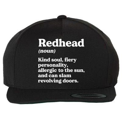 Funny Redhead Definition Ginger Red Hair MC1R Gene Wool Snapback Cap