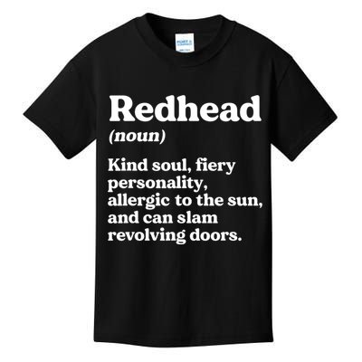 Funny Redhead Definition Ginger Red Hair MC1R Gene Kids T-Shirt