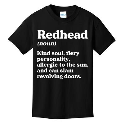 Funny Redhead Definition Ginger Red Hair MC1R Gene Kids T-Shirt