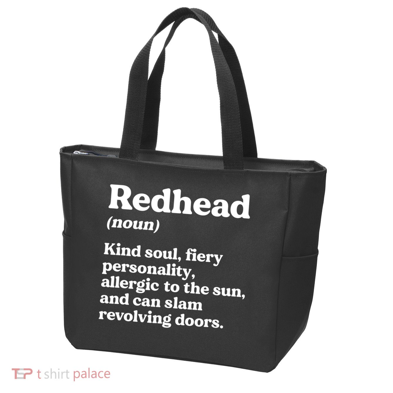 Funny Redhead Definition Ginger Red Hair MC1R Gene Zip Tote Bag