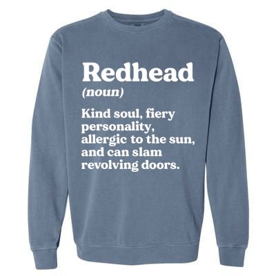 Funny Redhead Definition Ginger Red Hair MC1R Gene Garment-Dyed Sweatshirt