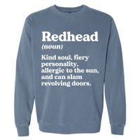 Funny Redhead Definition Ginger Red Hair MC1R Gene Garment-Dyed Sweatshirt