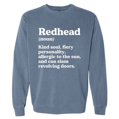 Funny Redhead Definition Ginger Red Hair MC1R Gene Garment-Dyed Sweatshirt