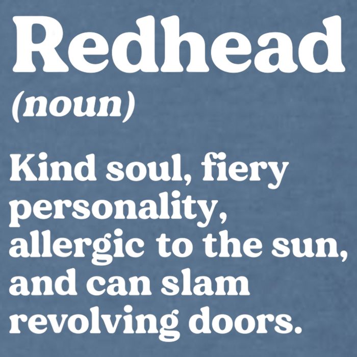 Funny Redhead Definition Ginger Red Hair MC1R Gene Garment-Dyed Sweatshirt