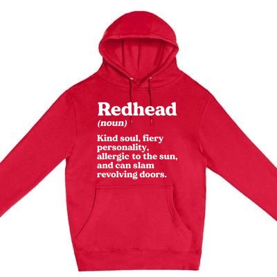 Funny Redhead Definition Ginger Red Hair MC1R Gene Premium Pullover Hoodie