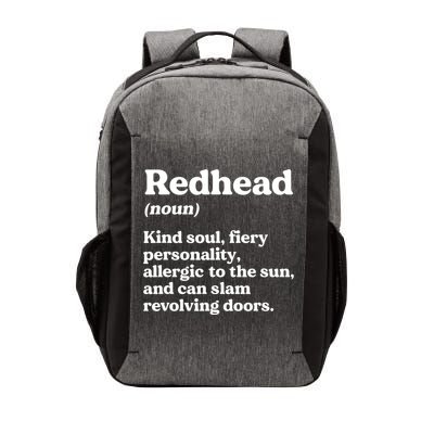 Funny Redhead Definition Ginger Red Hair MC1R Gene Vector Backpack