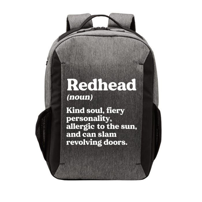 Funny Redhead Definition Ginger Red Hair MC1R Gene Vector Backpack