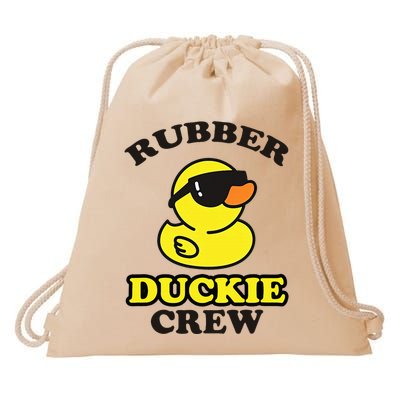 Funny Rubber Duck Yellow Duckie Crew Bath Ducks Duckling Toy Drawstring Bag