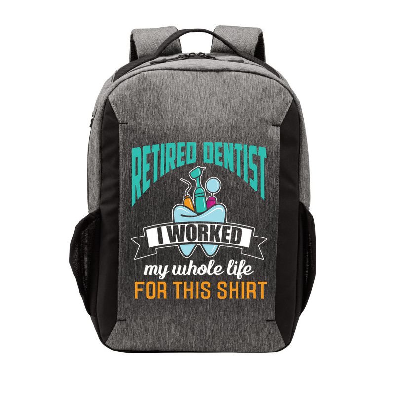 Funny Retired Dentist For This Humor Dentist Retirement Gift Vector Backpack