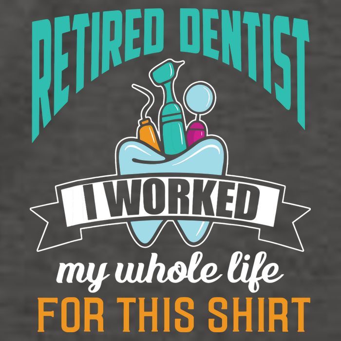 Funny Retired Dentist For This Humor Dentist Retirement Gift Vector Backpack