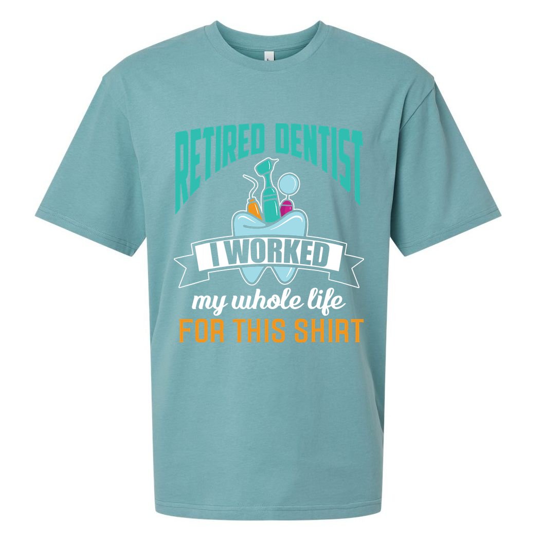Funny Retired Dentist For This Humor Dentist Retirement Gift Sueded Cloud Jersey T-Shirt