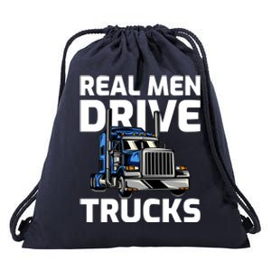 Funny Real Drive Trucks Big Rig Truck Driver Meaningful Gift Drawstring Bag