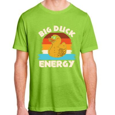 Funny Rubber Duck Gift I Big Duck Energy Vintage Duck Lover Cute Gift Adult ChromaSoft Performance T-Shirt