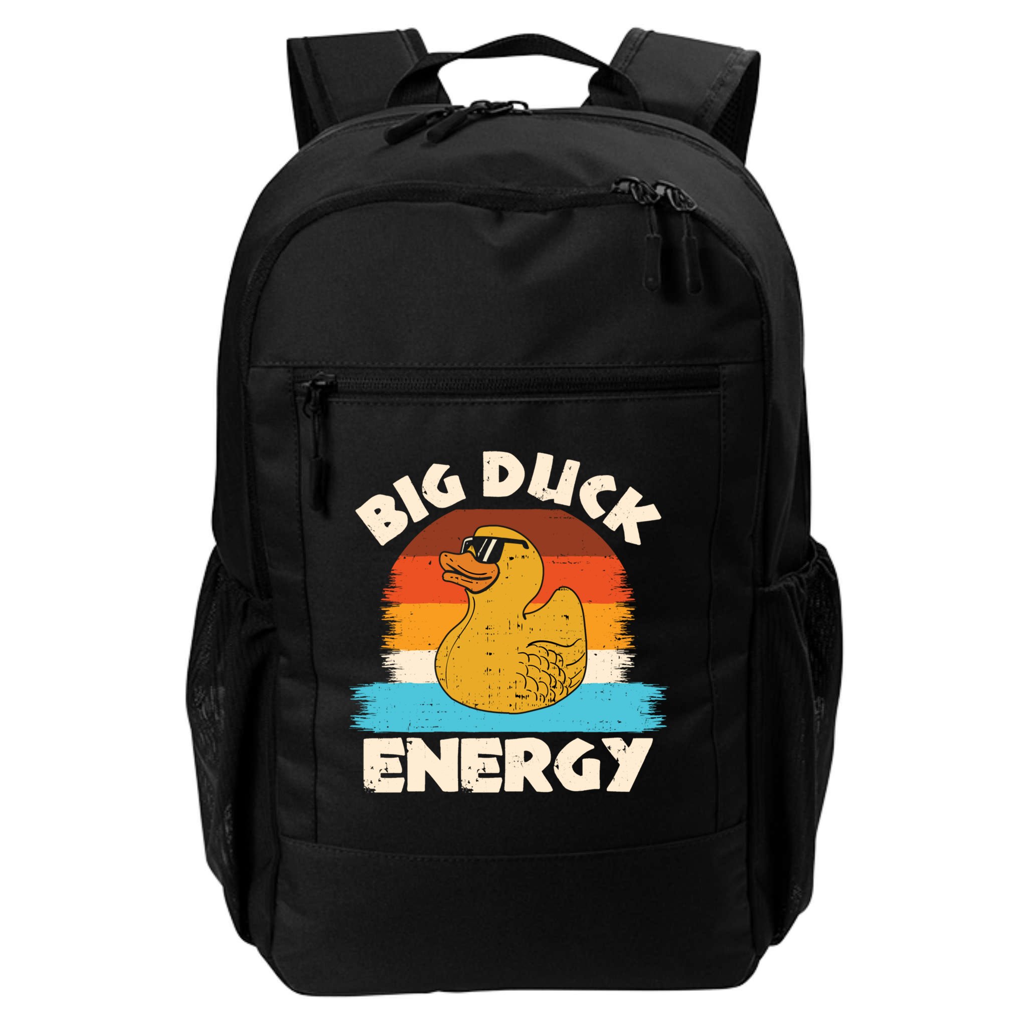 Funny Rubber Duck Gift I Big Duck Energy Vintage Duck Lover Cute Gift Backpack