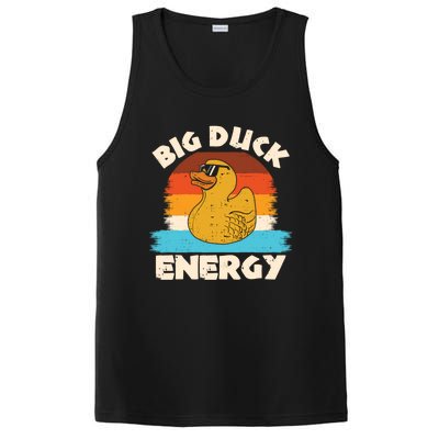 Funny Rubber Duck Gift I Big Duck Energy Vintage Duck Lover Cute Gift PosiCharge Competitor Tank