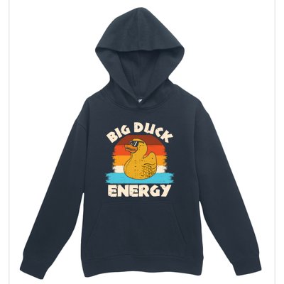 Funny Rubber Duck Gift I Big Duck Energy Vintage Duck Lover Cute Gift Urban Pullover Hoodie