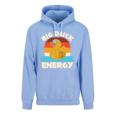 Funny Rubber Duck Gift I Big Duck Energy Vintage Duck Lover Cute Gift Unisex Surf Hoodie