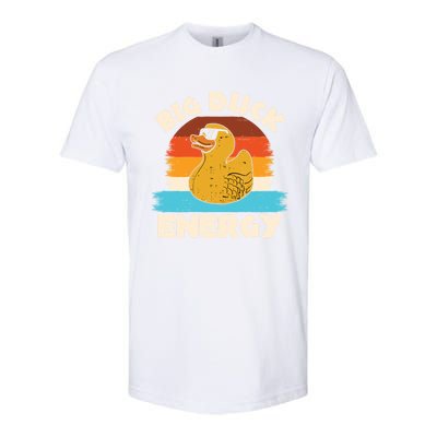 Funny Rubber Duck Gift I Big Duck Energy Vintage Duck Lover Cute Gift Softstyle® CVC T-Shirt