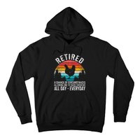 Funny Retired Definition Retirement Plan Raising Chickens Hoodie