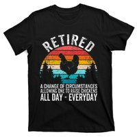 Funny Retired Definition Retirement Plan Raising Chickens T-Shirt