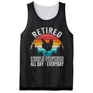 Funny Retired Definition Retirement Plan Raising Chickens Mesh Reversible Basketball Jersey Tank