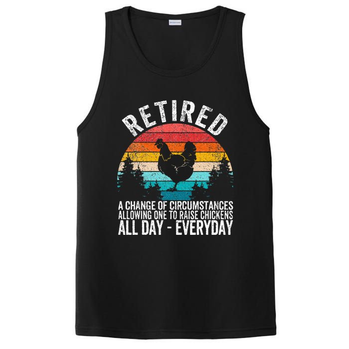 Funny Retired Definition Retirement Plan Raising Chickens PosiCharge Competitor Tank