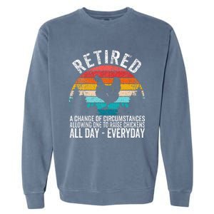 Funny Retired Definition Retirement Plan Raising Chickens Garment-Dyed Sweatshirt