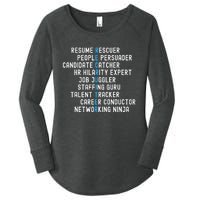 Funny Recruiter Definitions With Job Responsibilities Women's Perfect Tri Tunic Long Sleeve Shirt