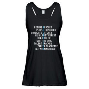 Funny Recruiter Definitions With Job Responsibilities Ladies Essential Flowy Tank