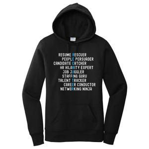 Funny Recruiter Definitions With Job Responsibilities Women's Pullover Hoodie