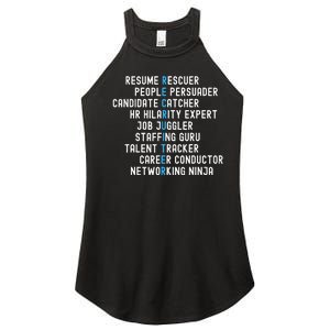 Funny Recruiter Definitions With Job Responsibilities Women's Perfect Tri Rocker Tank