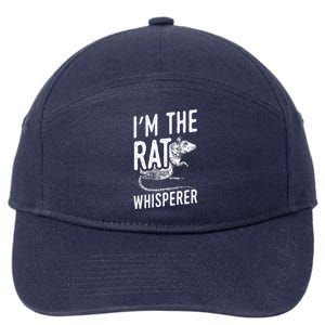 Funny Rats Design I'm The Rat Whisperer Gift 7-Panel Snapback Hat