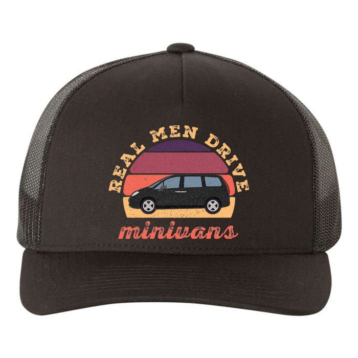 Funny Real Drive Minivans Vintage Graphic Van Gift Ideas Yupoong Adult 5-Panel Trucker Hat