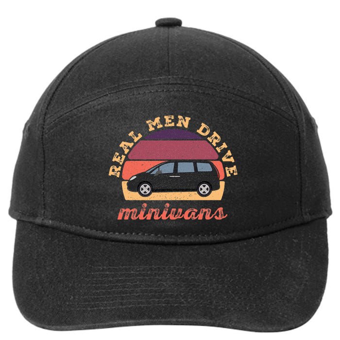 Funny Real Drive Minivans Vintage Graphic Van Gift Ideas 7-Panel Snapback Hat