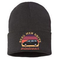 Funny Real Drive Minivans Vintage Graphic Van Gift Ideas Sustainable Knit Beanie