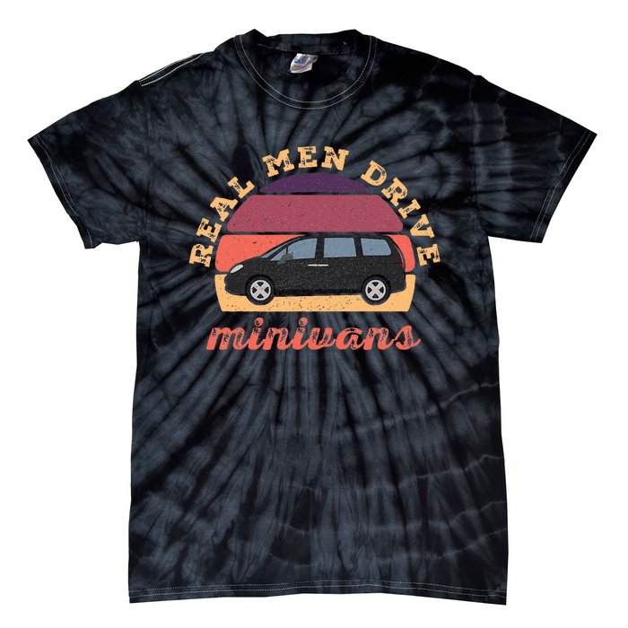 Funny Real Drive Minivans Vintage Graphic Van Gift Ideas Tie-Dye T-Shirt