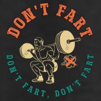 Funny Retro DonT Fart DonT Fart Powerlifting Weightlifting Gift Golf Towel