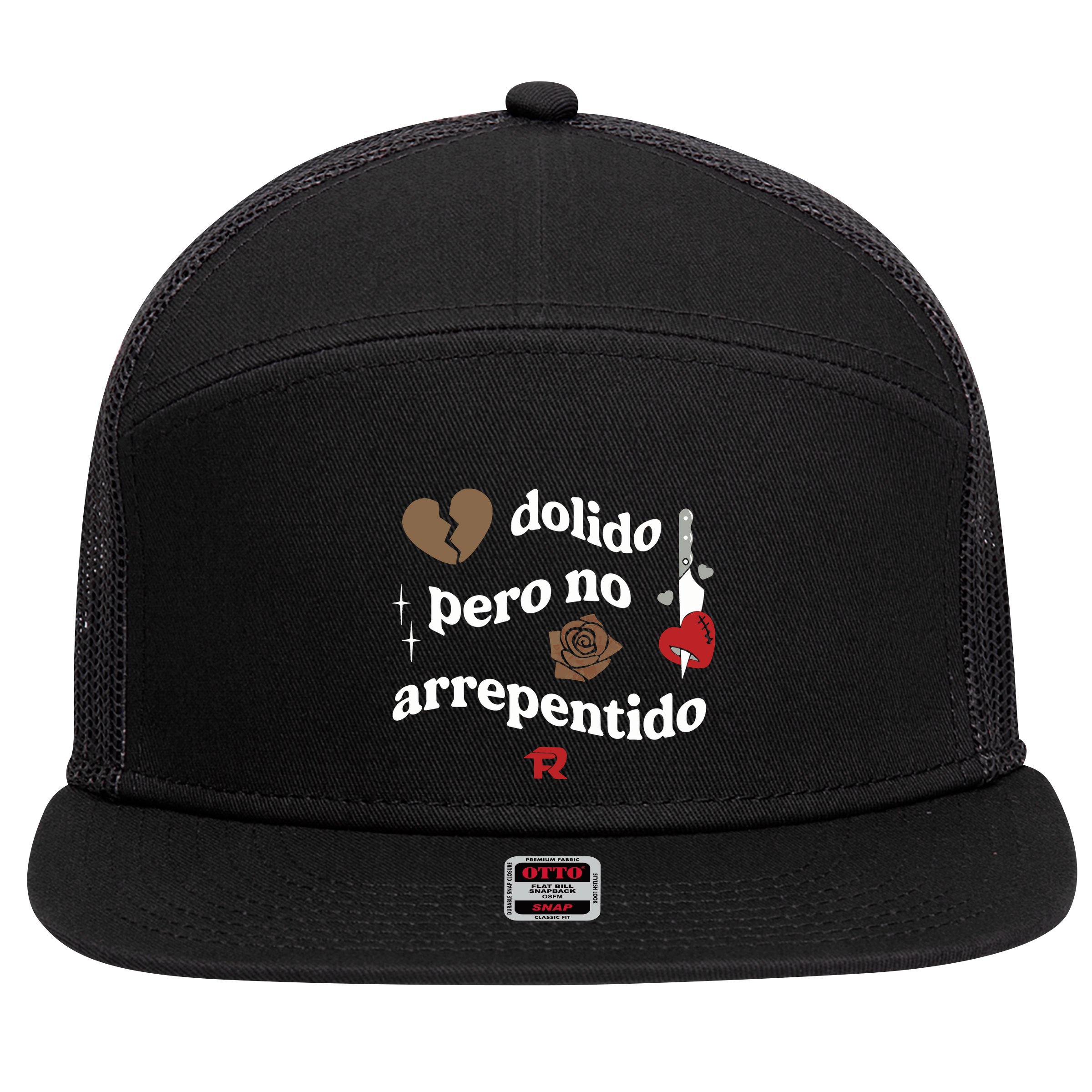 Fuerza Regida Dolido Pero No Arrepentido Limited 7 Panel Mesh Trucker Snapback Hat