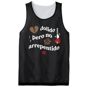 Fuerza Regida Dolido Pero No Arrepentido Limited Mesh Reversible Basketball Jersey Tank