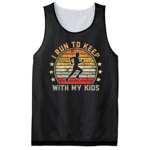 Funny Runner Dad Running Dad I Run To Keep Up With My Mesh Reversible Basketball Jersey Tank