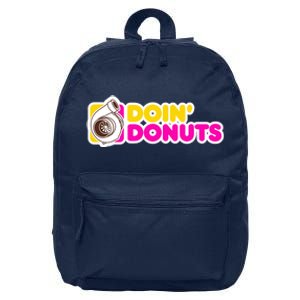 Funny Racing & Drift Car Enthusiast Donuts Gift 16 in Basic Backpack