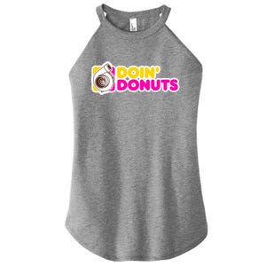 Funny Racing & Drift Car Enthusiast Donuts Gift Women’s Perfect Tri Rocker Tank