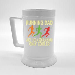 Funny Running Dad Marathon Runner Coach Marathoner Gift Beer Stein