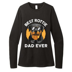 Funny Rottweiler Dad Design For Men Grandpa Rottie Dad Quote Womens CVC Long Sleeve Shirt